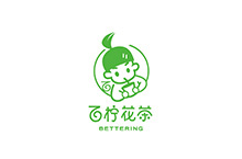 百柠花茶茶类logo设计方案一