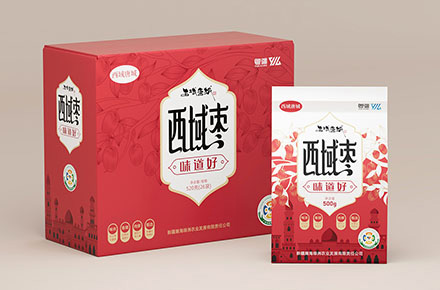 西域唐城灰枣包装设计