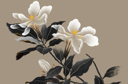 创意花卉插画