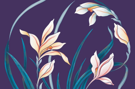 传统花卉团花纹样
