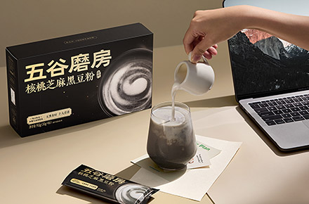 包装摄影 | 五谷磨坊-核桃芝麻黑豆粉 X 当下视觉