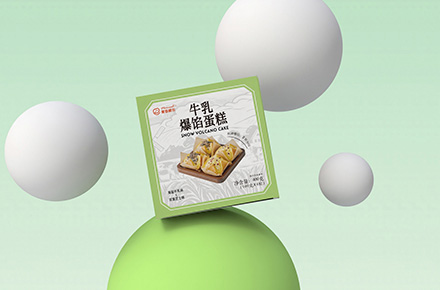 爆馅蛋糕包装设计