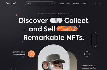 區塊鏈 NFT 網頁界面 設計