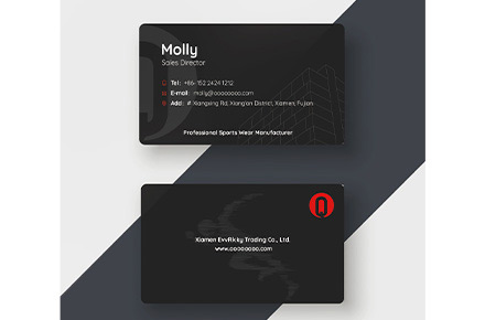 黑红名片设计 邀请函