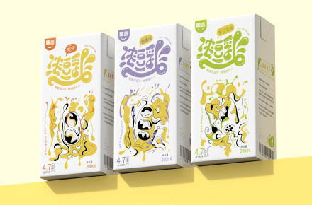 开鑫品牌浓豆乳包装设计