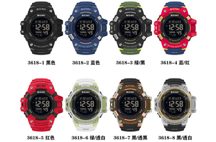 SCMI SC-3618 时尚潮流青年防水电子腕表
