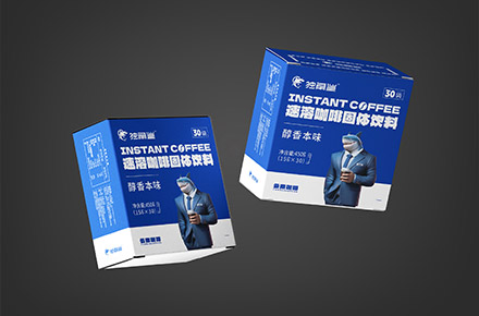 独角鲨速溶咖啡包装设计