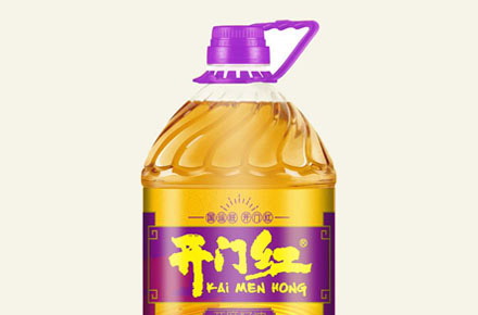 开门红食用油包装设计