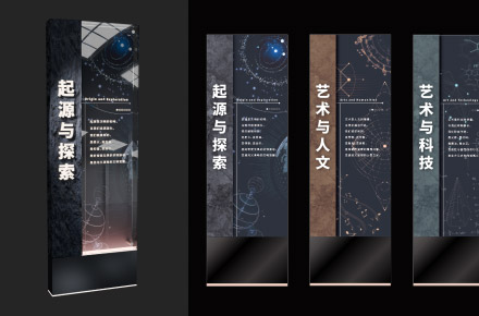 展厅单元立牌设计