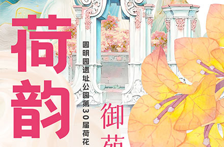圆明园《御苑双姝》展文化墙/易拉宝设计