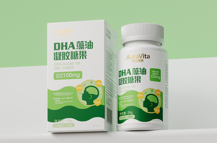 DHA藻油凝胶糖果包装设计保健食品包装设计 | 铭睿益创