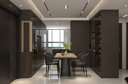 深调餐厨空间｜光翼效果图 |