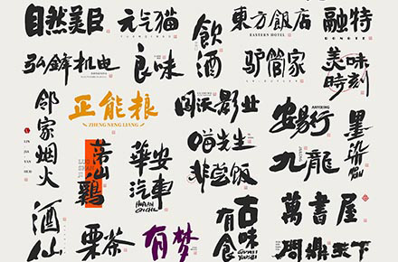 斯科｜商业名称-书法字型设计小集
